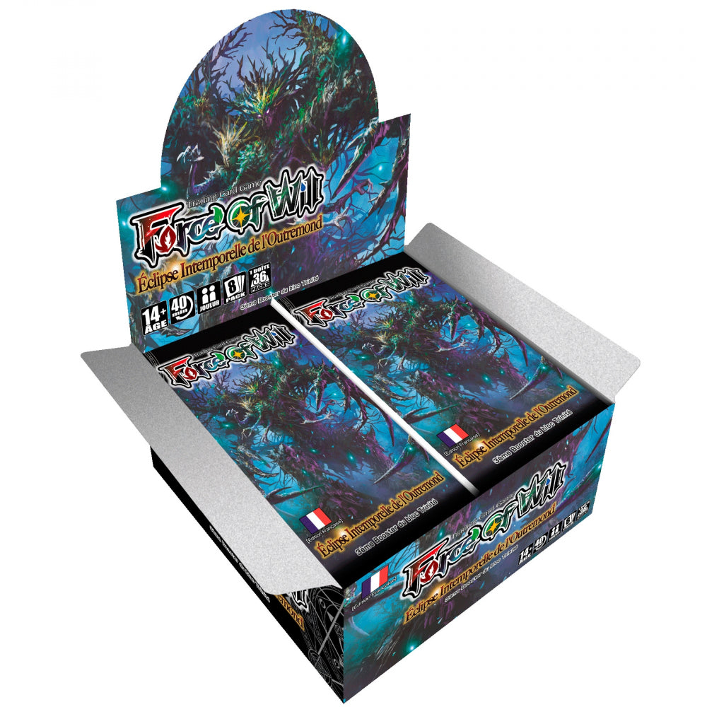 Force of Will - Force of Will - Boite de Boosters Français - 36 boosters - T3 - Cluster Trinité - Éclipse Intemporelle de l'Outremond