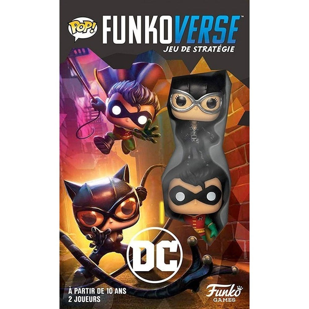 Funkoverse DC Comics – Expandalone Catwoman & Robin  Jeu de Société Stratégique Funko Pop