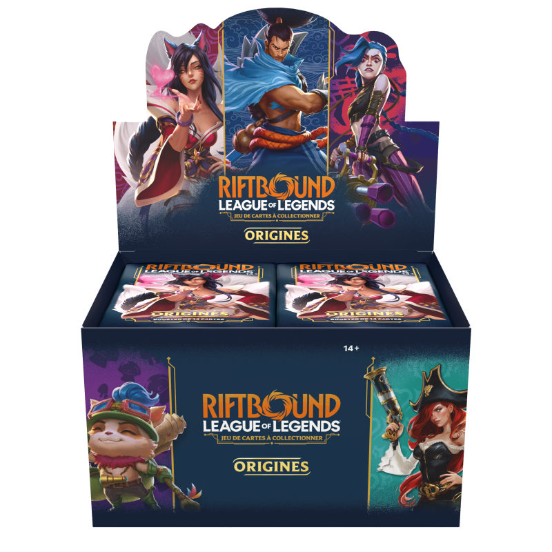 Riftbound: League of Legends TCG - Boîte de Boosters Origines (24 Boosters) - FR
