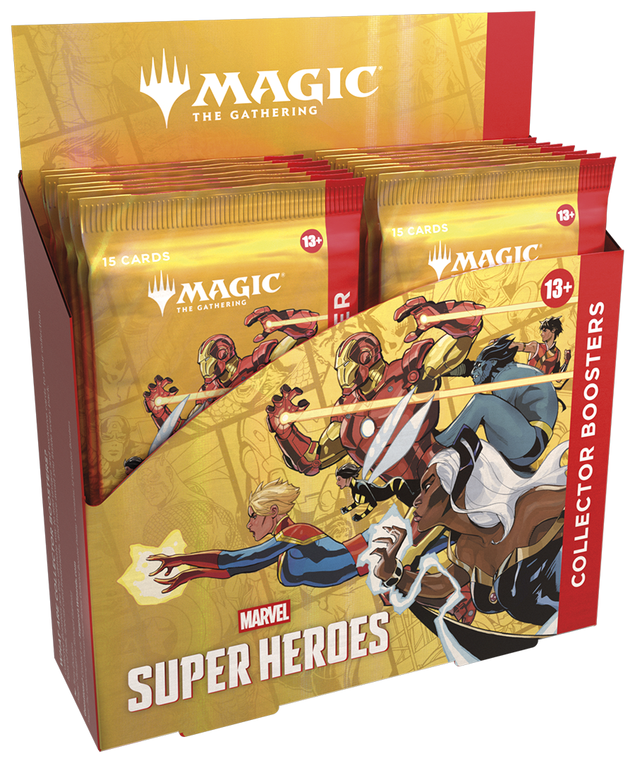 Magic the Gathering Marvel Super Heroes présentoir boosters collectors (12) Francais