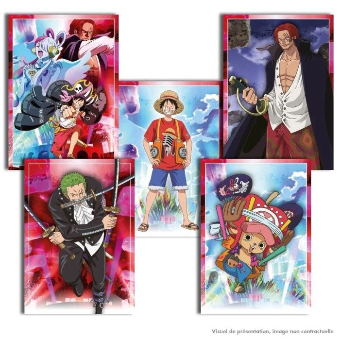 ONE PIECE RED - Panini Trading cards - Box 20 cards + 1 Booklet - FR