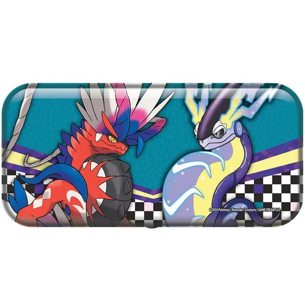 Pokémon Plumier Métal Dracaufeu – 2 Boosters JCC Inclus